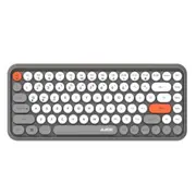 308I 84 Keys Tablet Mobile Phone Computer Household Office Bluetooth Keyboard (Grey)