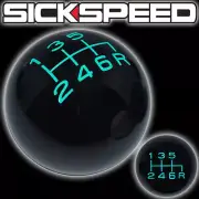 BLACK/TEAL VINTAGE SHIFT KNOB 6 SPEED SHORT THROW SHIFTER SELECTOR 10X1.5 S12 (for: Honda)