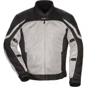 Tour Master Intake Air Series 4 Vented Textile Moto Jacket | Silver/Black