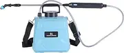 Battery Powered Sprayer 5L, USB Rechargeable Electric Garden Sprayer with 3 Mist Nozzles, Yard Sprayer with Adjustable Shoulder Strap for Cleaning, Lawn, Garden