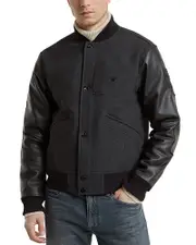 G-star Raw Mixed Media Regular Fit Varsity Jacket