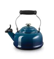 Le Creuset Enamel Steel 1.7 Qt Classic Whistling Kettle, Agave (Gold Knob)- New