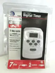 Hinkley Lighting Indoor Digital Heavy Duty Timer 1509DT 3 Prong TH-868C New