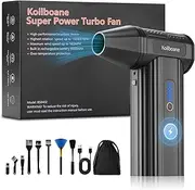 Koilboane Compressed-Air-Duster 150000RPM Electric Air Blower, Mini Powerful Cordless Rechargeable 8000mAh Battery Jet Dry Portable Jet Turbo Fan Dust Snow Blower for Cleaning Car/Keyboard/PC/Home