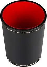 MOMOJIA Dices Cup PU Leather Stable Comfortable Hand Feeling Dices Shake Container Cup Professional for Table Board Game
