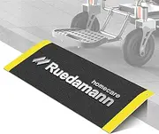 Ruedamann 12 x 33.5 Inch Portable Aluminum Threshold Ramp Doorway Access Anti Slip Surface Ramp fit for Wheelchair Scooter (MR807-30)