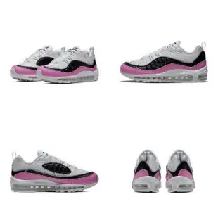 【NIKE 耐吉】休閒鞋 Wmns Air Max 98 SE 女鞋 白 粉紅 黑 氣墊 厚底(AT6640-100)