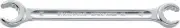 41081922 Double Ended Open Ring Spanner, Angled, Made of Chrome Alloy Steel &...