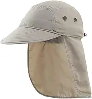 [Connectyle] Mens UV Sun Protection Cap Safari Hike Cap with Neck Flap Fishing Hat