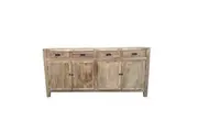 MF Recycled Elm Timber 4 Drawer 4 Door Buffet