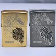 Exclusive Korea Zippo Cyber Dragon Gold & Silver Set Limited Edition Gift