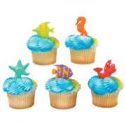 Sealife Friends Cake Picks (24 Pieces) for parties,birthdays and seasonal