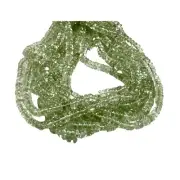 6mm Green Amethyst Natural Gemstone Heishi Disc Shape Tyre Beads Strand 16" Long