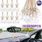 Bulk Mini Car Air Freshener Diffuser Empty Glass Bottle Perfume Hanging Ornament