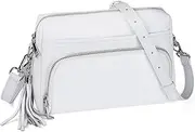 [befen] Genuine Leather Crossbody Purses for Women Lightweight Small Crossbody Bags Purse with Built in RFID Blocking Wallet