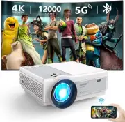 Projector with WiFi and Bluetooth Staratlas 5G WiFi Native 1080P 12000L 4K