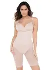 Miraclesuit Shapewear Extra Firm Sheer Shaping Open Bust Mid-Thigh Slimmer Nude