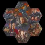 Star Trek The Next Generation TNG Destiny Redeemed First Contact Lithograph