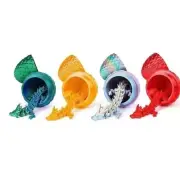 3D Printed Dragon Egg Crystal Dragon Fidget Toys Full Articulated Dragon G﻿ift