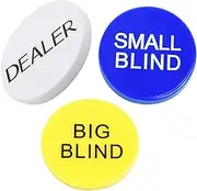 KONTONTY Poker Chips Poker Gambling Tokens 3pcs Bingo Game Tokens Bingo Markers Bingo Game Supplies