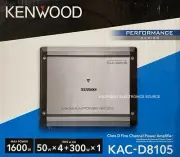 NEW KENWOOD KAC-D8105 Class D, 5-Channel Car Audio Amplifier
