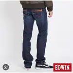 特價 （代購）正品EDWIN愛德恩 男生 紅線 直筒 牛仔褲---（內裡布面）