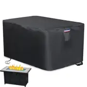 Outdoor Waterproof Rectangular Fire Pit Cover Propane Gas Table Cover, 42x24x24