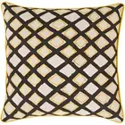 Omo by Surya Pillow Cover, Saffron/Cream/Black, 18' x 18' - OMO003-1818