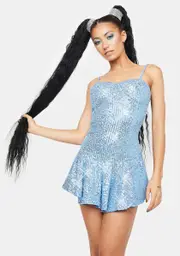 Get Spacey Sparkly Mini Dress