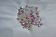 100- 14MM AB COLOR AAA 2 HOLE OCTAGON CRYSTAL GLASS BEADS CHANDELIER