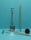 Dollhouse Miniature Garden Shovel Hoe and Rake Tool Set D1687