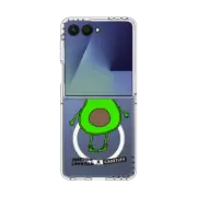 Galaxy Z Flip7 Clear Magnetic Case Avocado by Matthew Langille