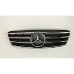 FOR 賓士 BENZ ‘2001-‘2007 W203 C-CLASS 4 FINS 亮黑 水箱罩