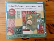 Embellisment Punch Out Pack - Christmas Scrap Booking Set 12"x12"