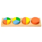 Circle Fraction Board - Wooden Educational Toy
