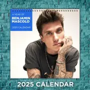 Benjamin Mascolo 2025 Calendar, 12-Month Music Star Wall Calendar