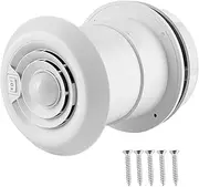 RV Fan 12V Roof Fan 4000R per Min LED Air Ceiling Ventilation Grille Round Cooling Fan Accessories Parts for Campers Motorhome Travel Trailer Van