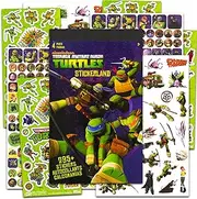 Teenage Mutant Ninja Turtles Stickers Party Favor Set ~ Bundle Includes over 350 TMNT Stickers for Boys Kids (8 Sticker Sheets, TMNT Party Supplies)