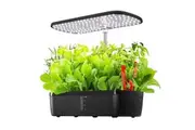 12 Pods Hydroponics Growing System Indoor Herb Garden Kit Plant Germination Full Spectrum 20W LED Light Smart Planter Water Pump 4L Tank