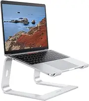 Laptop Stand, OMOTON Detachable Laptop Mount, Aluminum Laptop Holder Stand for Desk, Compatible with MacBook Air/Pro, Dell, HP, Lenovo and All Laptops (11-16 inch), Silver