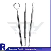 Dental Tartar Calculus Plaque Remover Tooth Scraper Dental Mirror and Scaler Kit