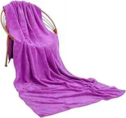 YARNOW Quick Drying Towel for Beauty Salon Beach Gym Camping Versatile Durable Bath Towel Elegant Purple for Daily Use and Travel