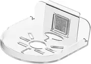 Small Wall Mount Floating Shelf for Camera Mini Speaker, Adhesive Hanging Clear Mini Shelves Baby Monitor Action Figures in Bedroom Bathroom Kitchen Living Room