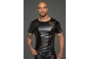Power Wetlook Men T-shirt With 3D Net