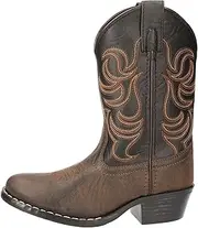 [Smoky Mountain Boots] | Ranger Series | Youth Western Boot | Square Toe | Durable Leather Material | TPR Sole & Block Heel | Tricot Lining & Leather Upper