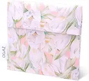 DGAZ Sanitary Napkin Storage Bag, Period Bag for Teen Aged Girls, Portable Period Bag for Panty Liners/Menstrual Cup/Small Tampons，Mini Makeup Bag for Purse(mini,French Tulips)