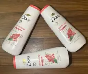 3 Bottles Dove Rejuvenating Body Wash - Pomegranate & Hibiscus Tea - 20 FL OZ Ea