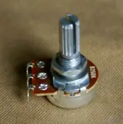 B250K Control Pot Split Shaft Potentiometer Taper 20mm