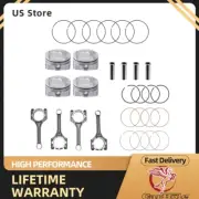 For Hyundai Kia Accent Rio 1.6L DOHC 12-16 Connecting Rod & Pistons & Rings Kit