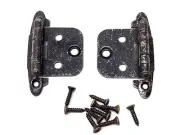 4 pairs Ajax #591 Cabinet Door Self Closing Hinge Old Iron Color No-Inset